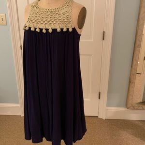 Lilly Pulitzer Navy and Gold dress